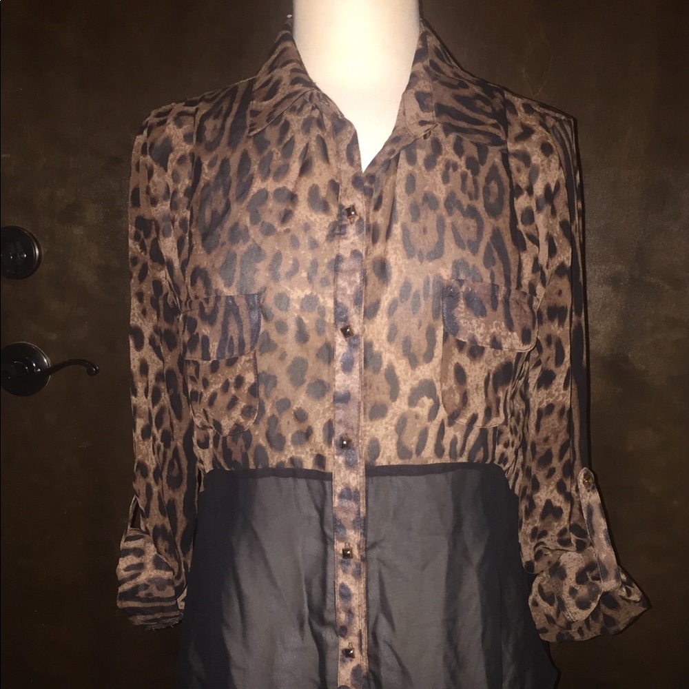 Leopard Print Blouse